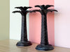 Pair of Large Palm Tree Candlesticks