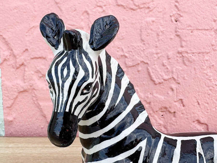 Pair of Petite Ceramic Italian Zebras