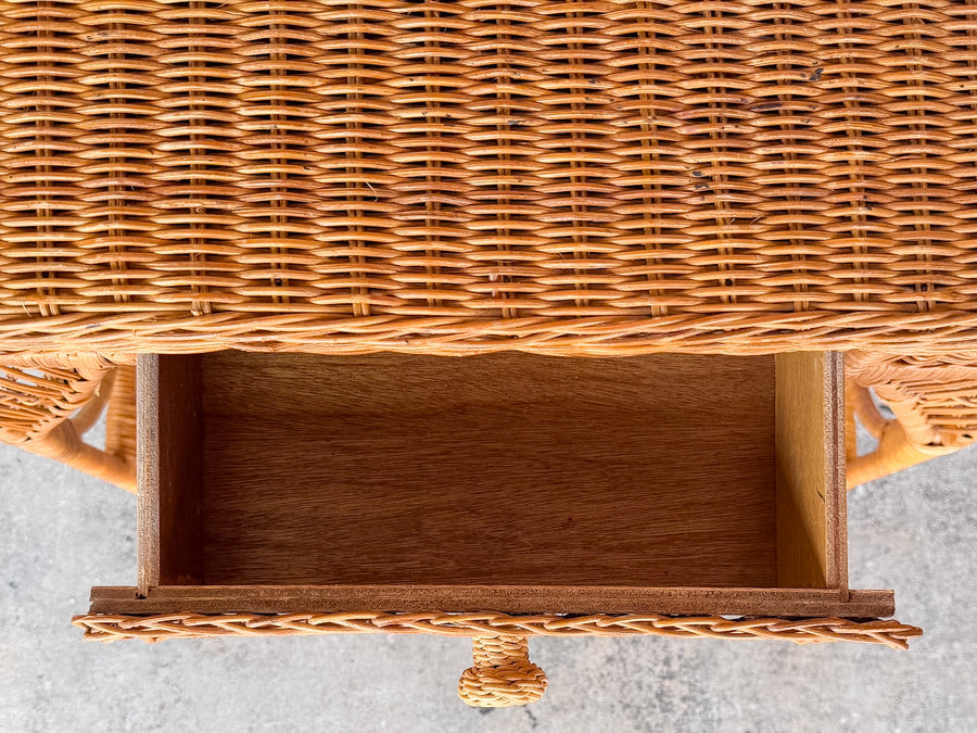 Cute Wicker Writing Desk