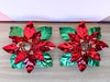 Dept 56 Tole Poinsettia Candle Holders