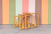 Trio of Rattan Nesting Tables