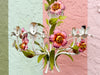 Pretty in Pink Floral Tole Chandelier