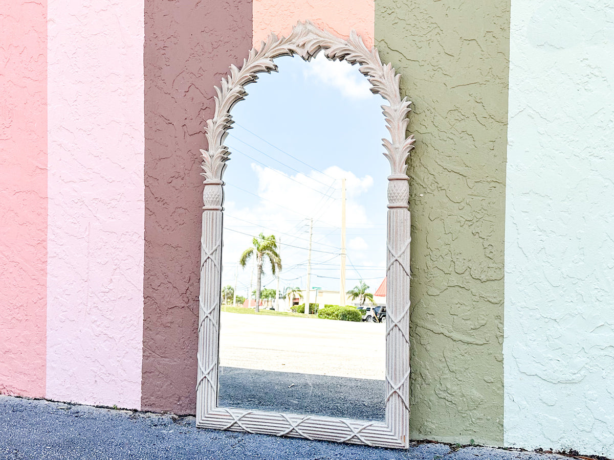 Pineapple and Palm Frond Mirror