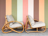 Frankl Style Rattan Pretzel Loveseat
