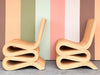 Pair of Coral Rattan Snake Chairs