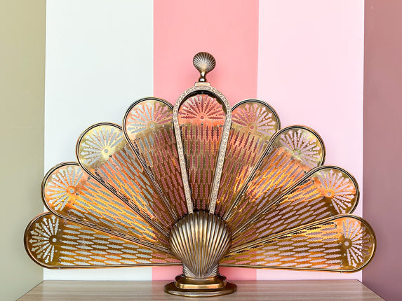 Brass Shell Fireplace Screen