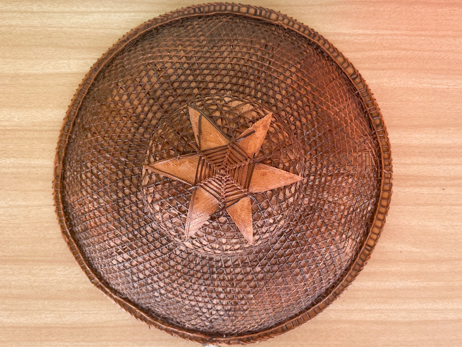 Trio of Cane and Rattan Hats