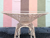 Marbled Pink Webspun Outdoor Dining Table