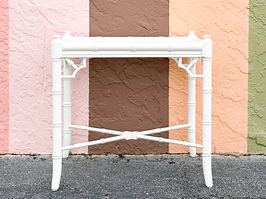 Thomasville Faux Bamboo Side Table