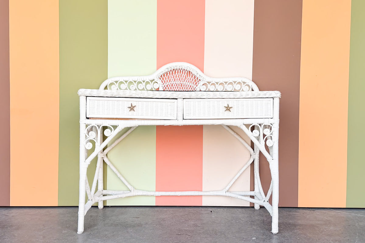 Fiddlehead Wicker Desk