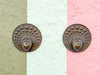 Pair of Metal Peacock Wall Pockets Signed by George Johnson