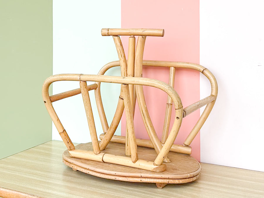 Old Florida Bamboo Magazine Rack