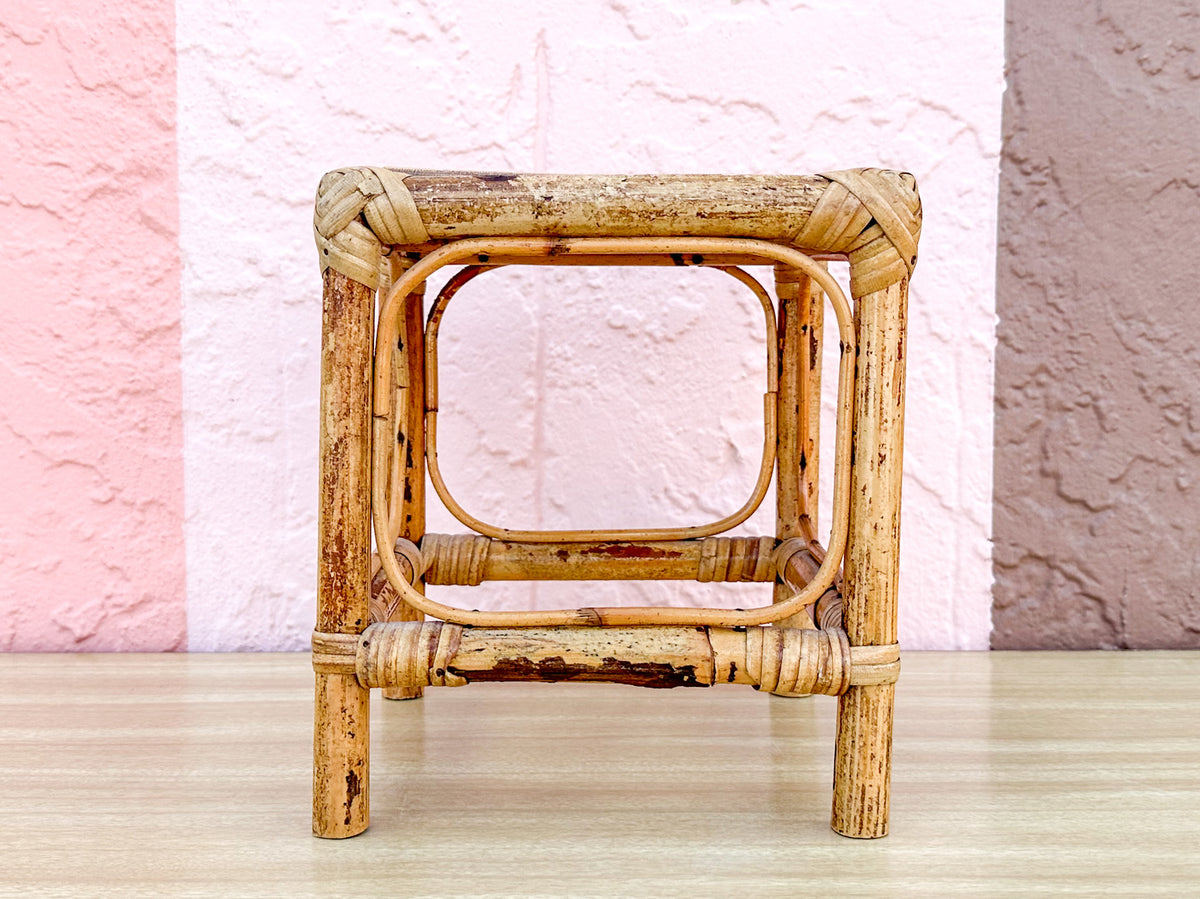 Mini Rattan Pedestal