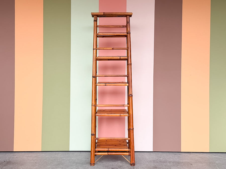 Bamboo Folding Etagere