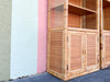 Pair of Coastal Rattan Wrapped Cabinets