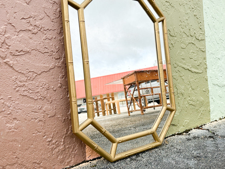 Cute Faux Bamboo Mirror