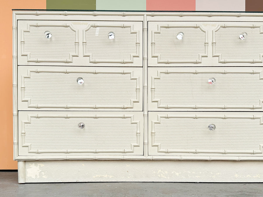 Palm Beach Style Faux Bamboo Dresser
