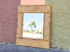Petite Island Style Woven Bamboo Mirror