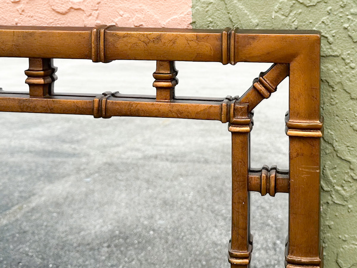 Rectangle Faux Bamboo Mirror