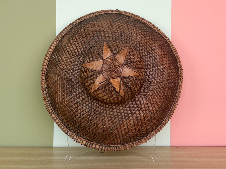Trio of Cane and Rattan Hats