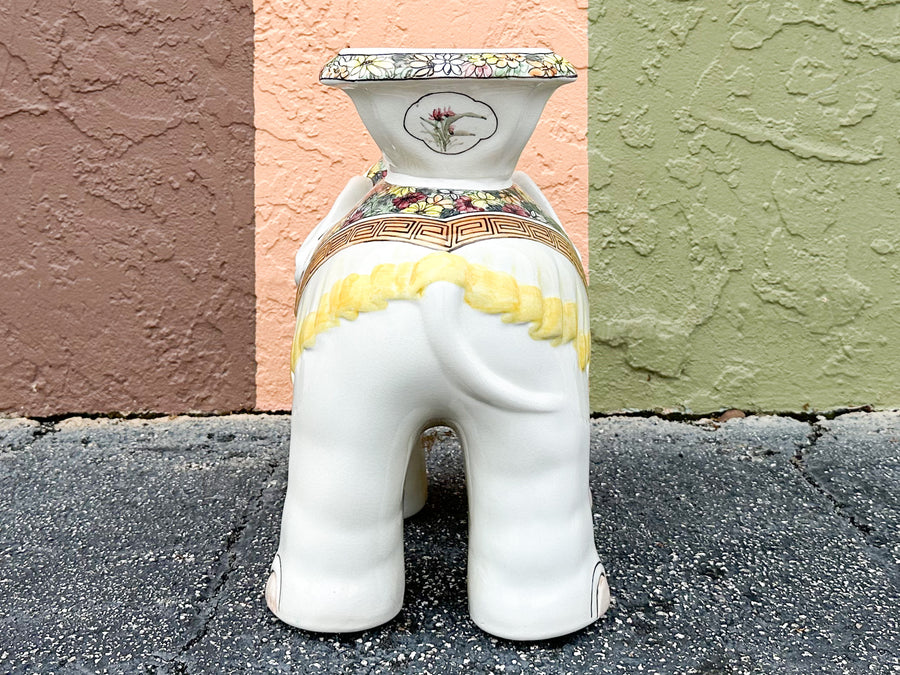 So 70s Ceramic Elephant Garden Seat
