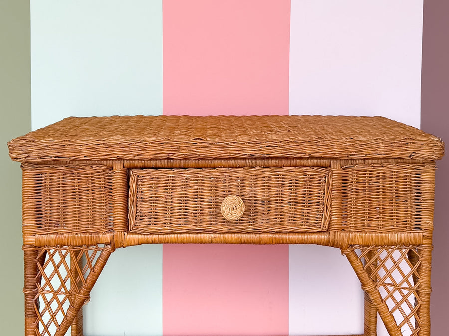 Cute Wicker Writing Desk