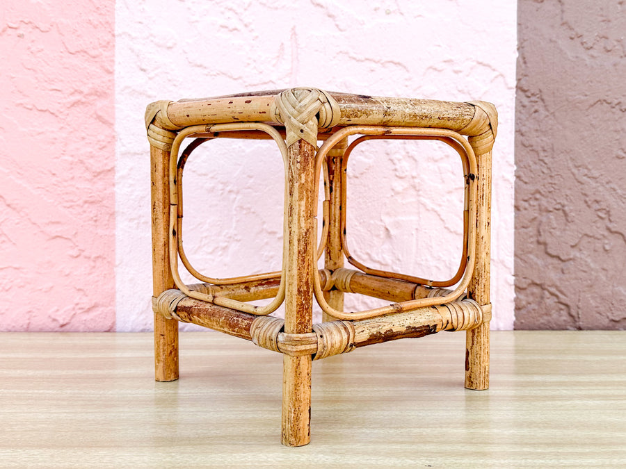 Mini Rattan Pedestal