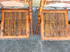 Set of Six Bamboo Folding Chairs