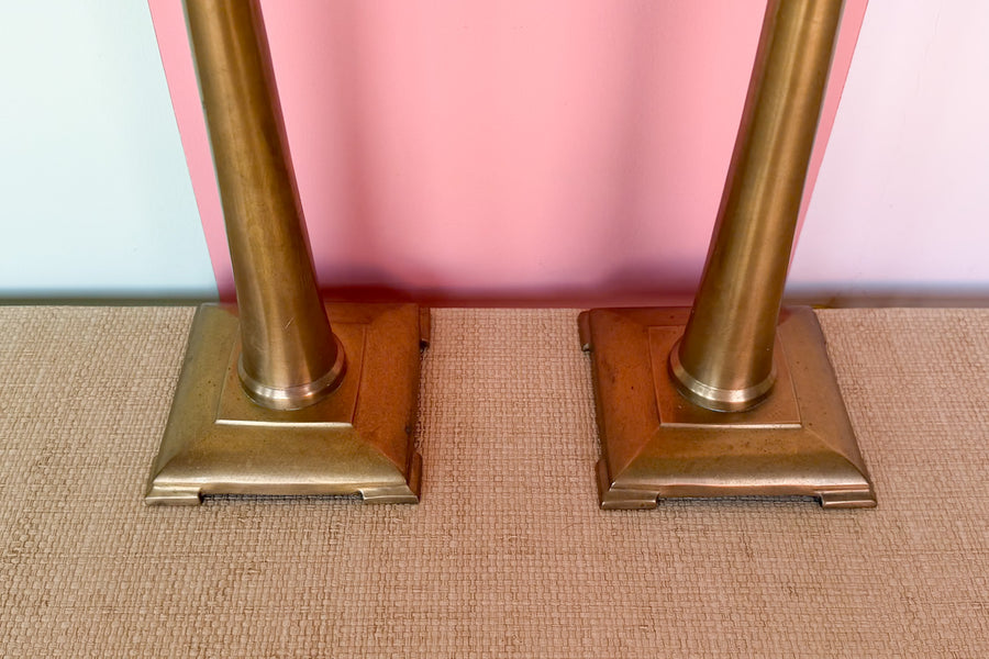 Pair or Brass Buffet Lamps
