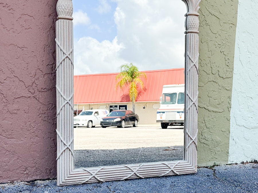 Pineapple and Palm Frond Mirror