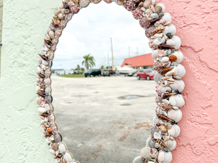 Old Florida Shell Mirror