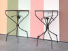 Pair of Cute Wrought Iron Side Tables