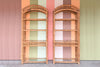 Pair of Rattan Wrapped Etageres