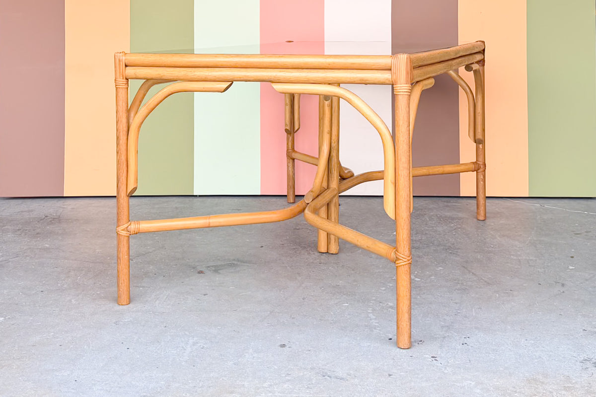 Old Florida Rattan Dining Table