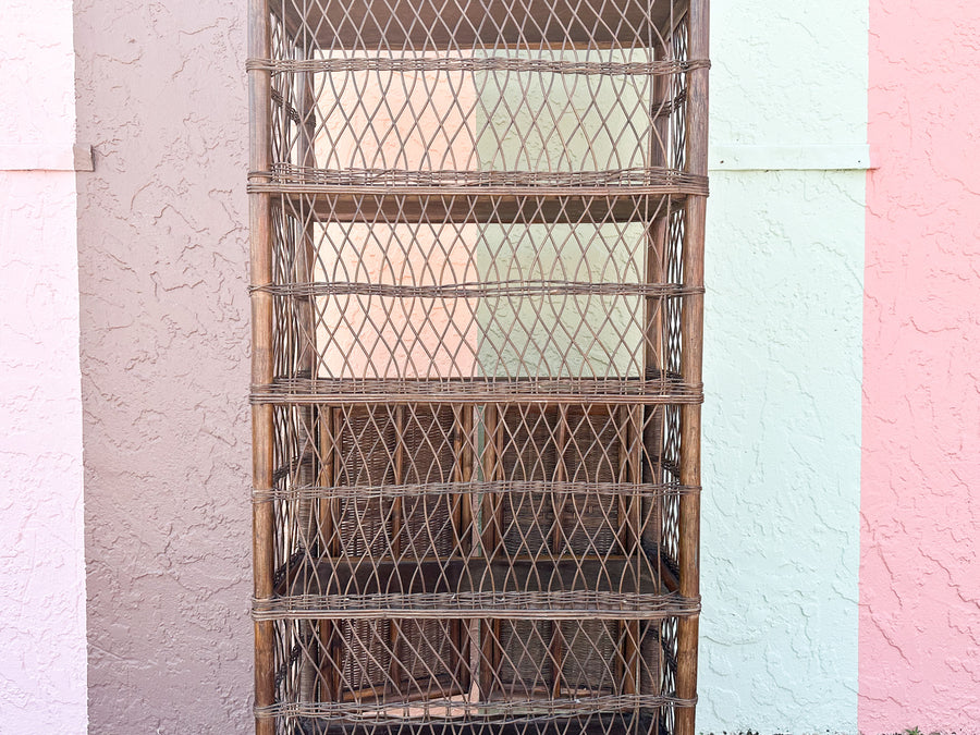 Rattan Pagoda Etagere
