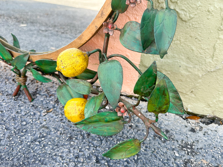 Italian Tole Lemon Mirror