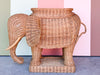 Large Wicker Elephant Garden Seat