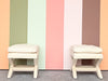 Pair of Upholstered X Benches
