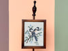 Blue Bird Needlepoint Art on Stand