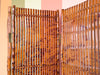 Tortoiseshell Bamboo Three Panel Screen