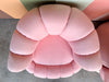 Pair of Pink Chic Upholstered Swivel Chairs