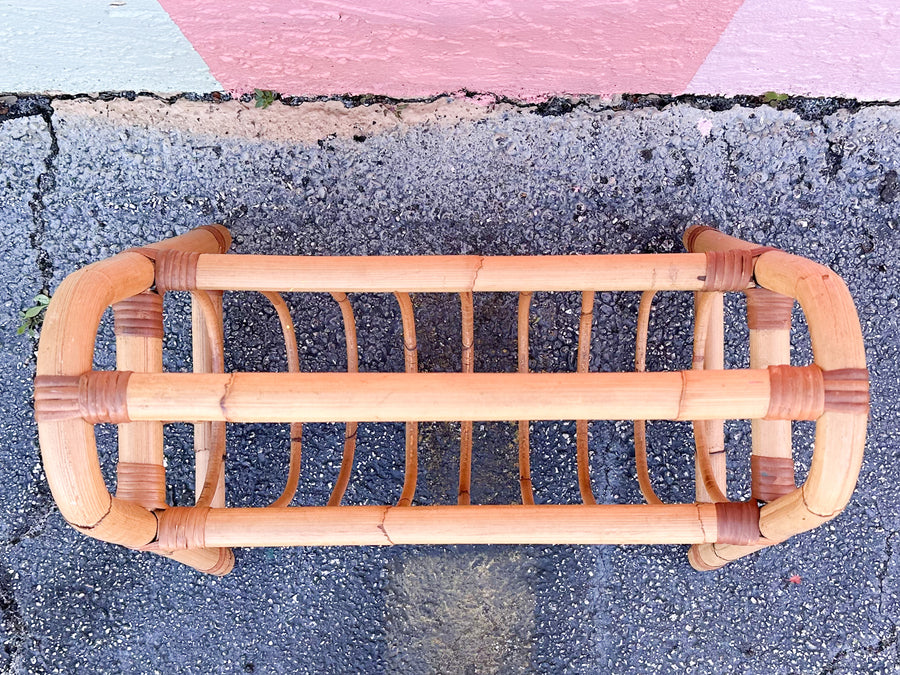 Cute Rattan Magazine Rack