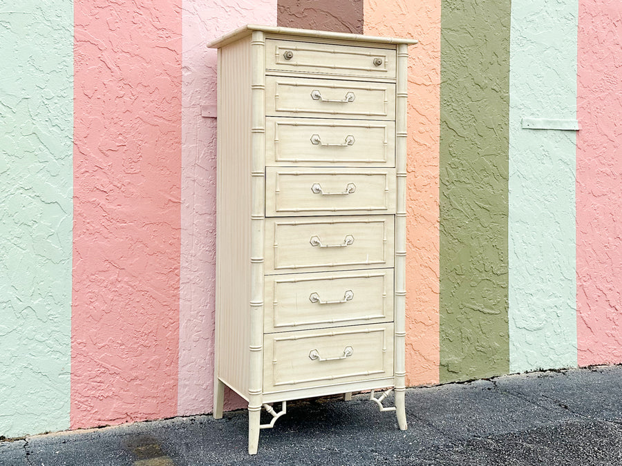 Thomasville Faux Bamboo Lingerie Chest