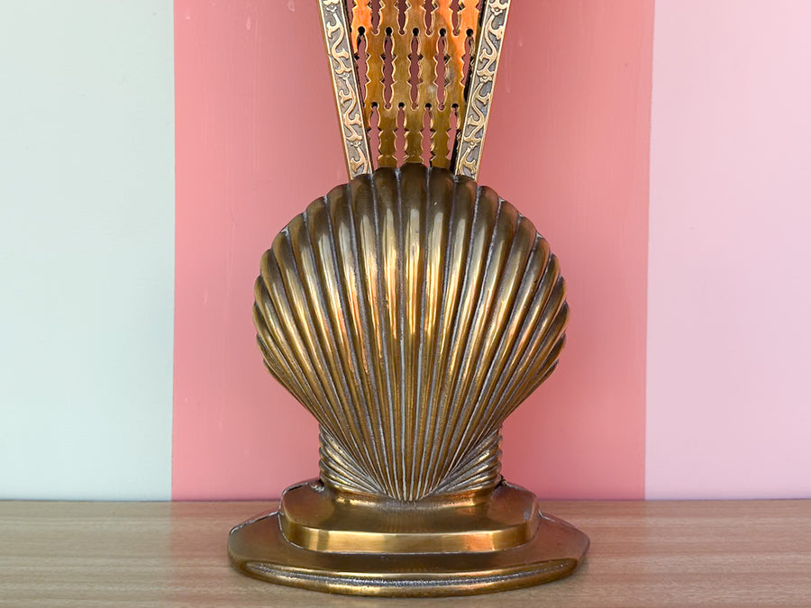Brass Shell Fireplace Screen