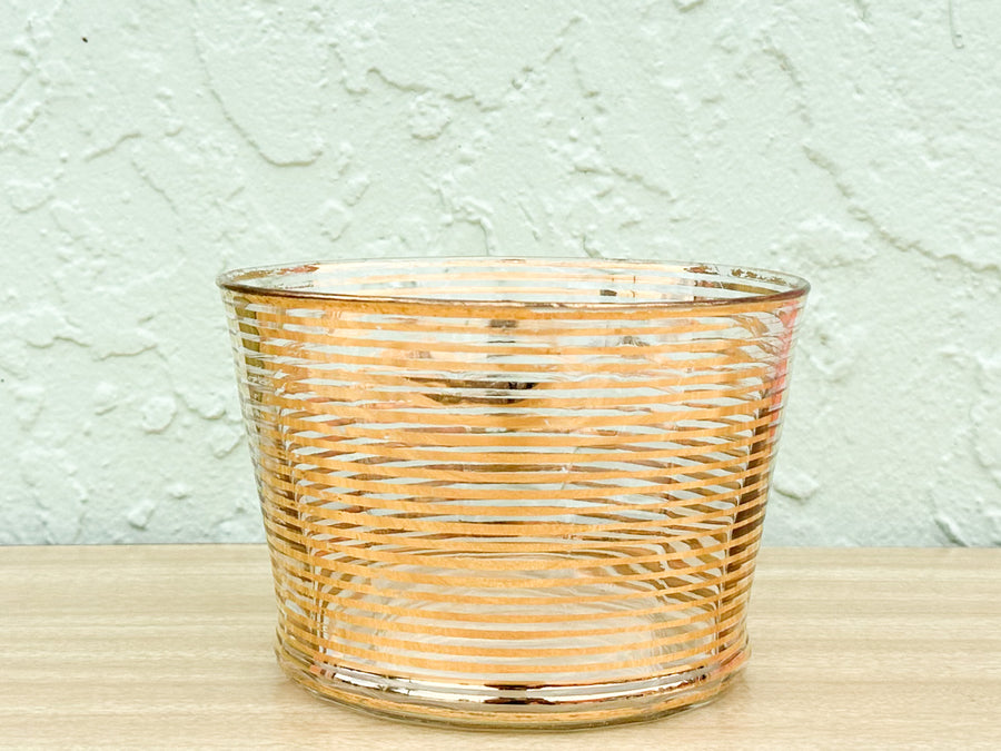 MCM Gold Striped Bar Set