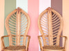 Pair of Palm Frond Accent Chairs