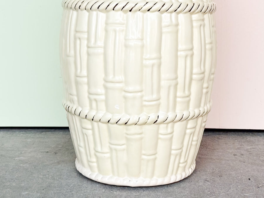 Ceramic Faux Bamboo Umbrella Stand