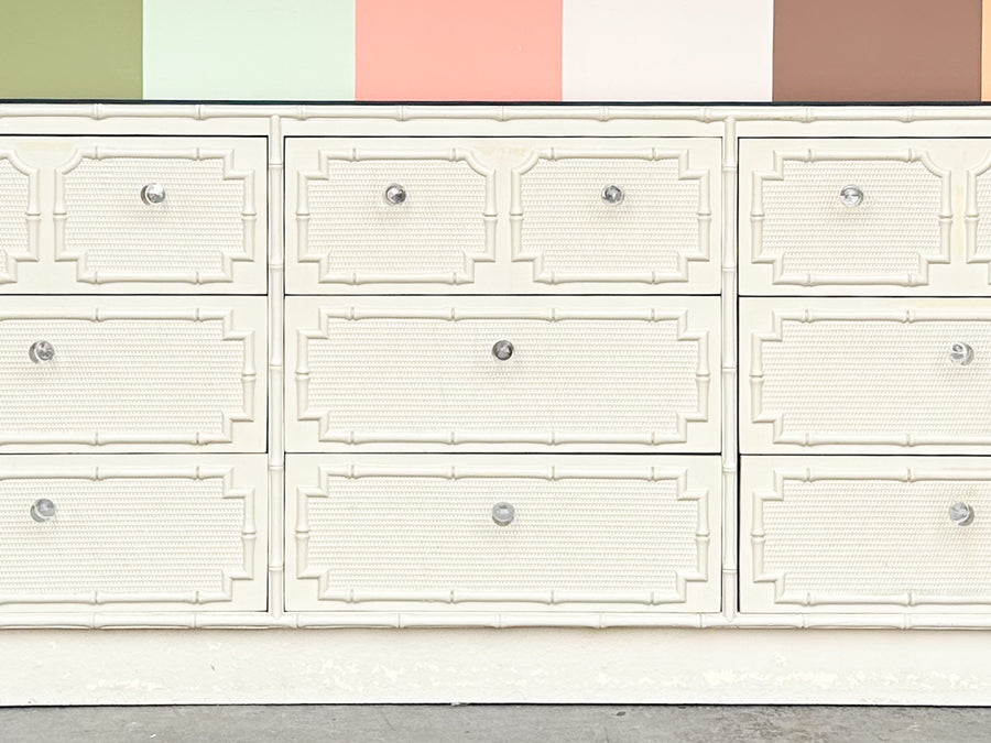 Palm Beach Style Faux Bamboo Dresser