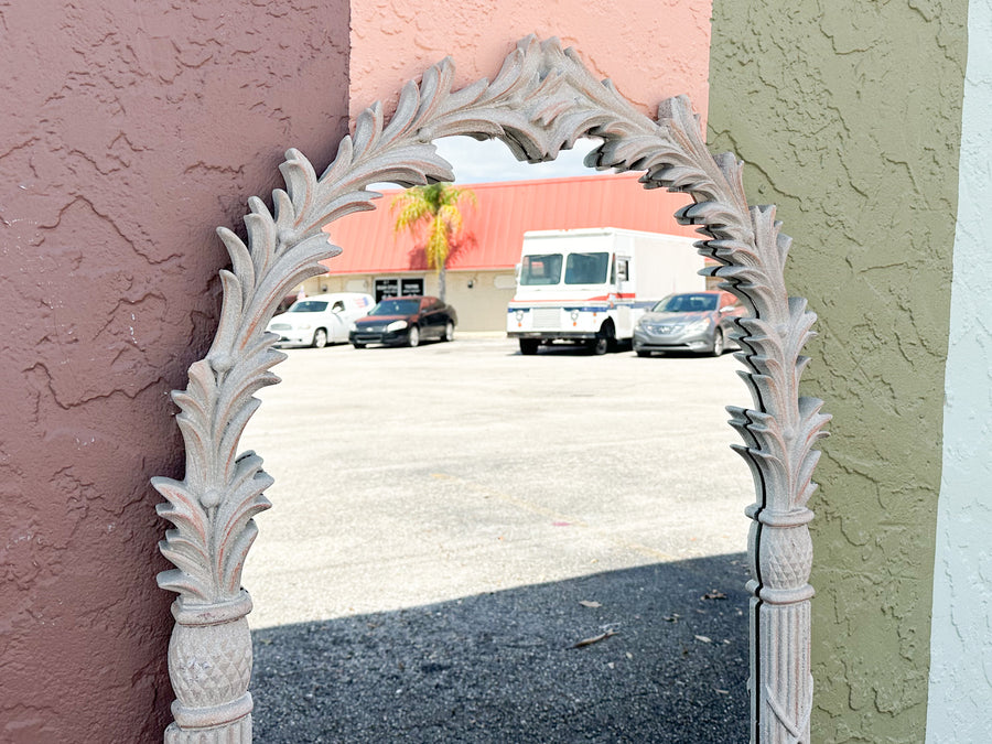 Pineapple and Palm Frond Mirror
