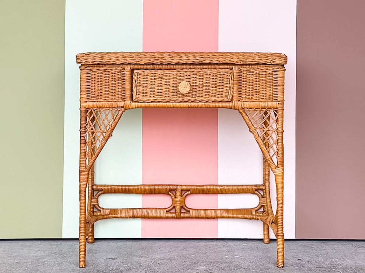 Cute Wicker Writing Desk